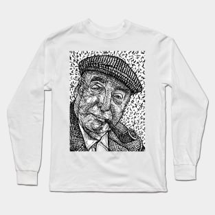 PABLO NERUDA ink portrait Long Sleeve T-Shirt